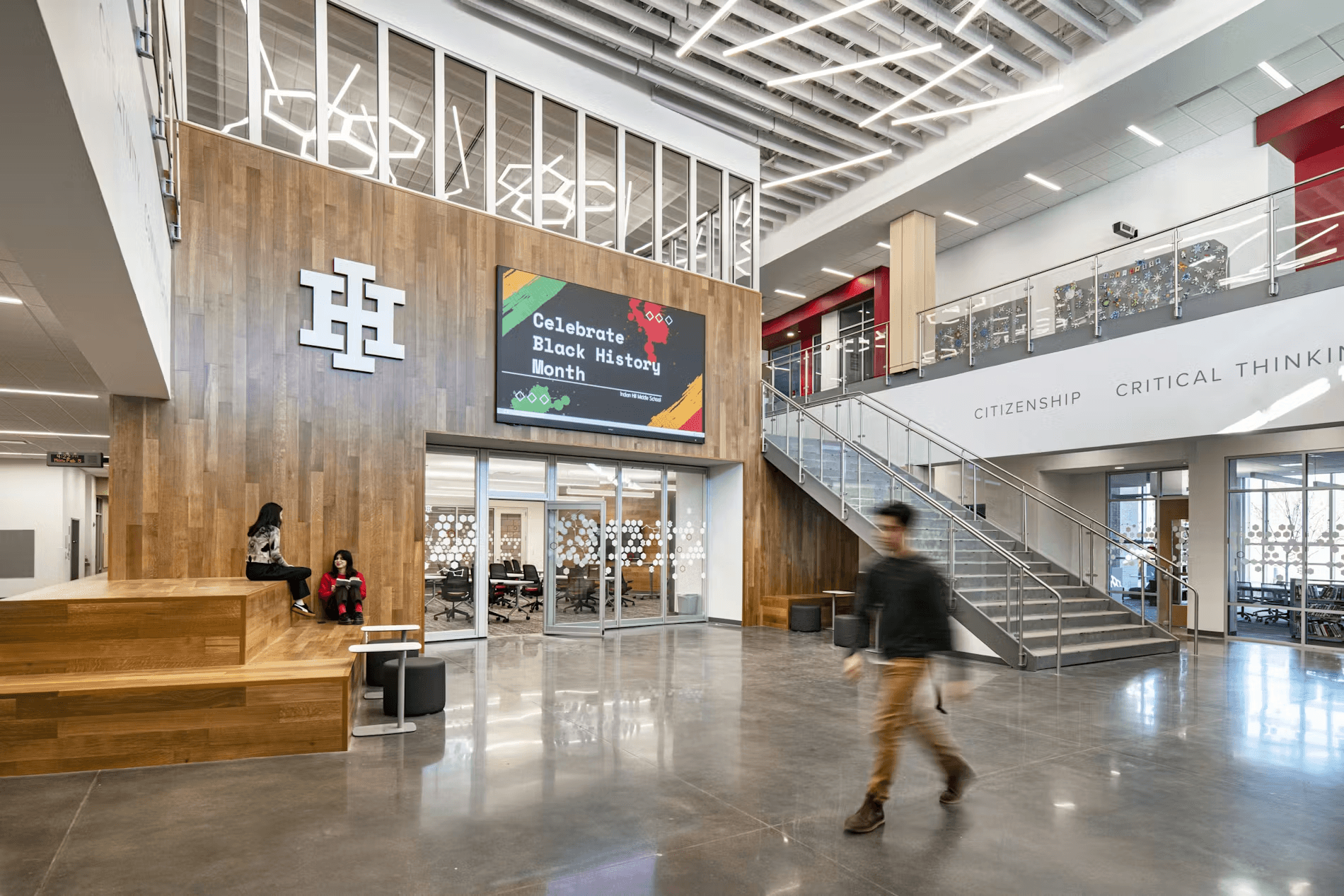 Interior lobby and gathering space